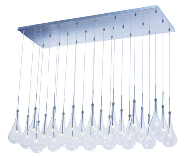 Linear/Island 4 Light + by ET2 ( 86 | E20518-18PC Larmes LED ) 
