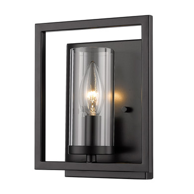 Sconces Single Glass by Golden ( 62 | 6068-1W BLK Marco ) 