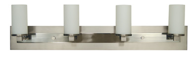 Bathroom Fixtures Four Lights by Framburg ( 8 | 4734 SP/PN Mercer ) 