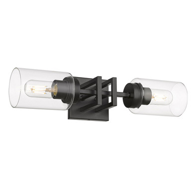 Bathroom Fixtures Cylindrical / Linear by Golden ( 62 | 6070-2W BLK-BLK Tribeca ) 