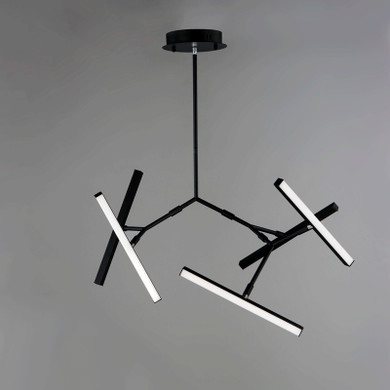 Mid. Chandeliers Glass Down by ET2 ( 86 | E21244-BK Robotica ) 