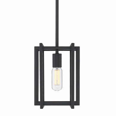 Mini Pendants Open Frame by Golden ( 62 | 6070-M1L BLK-BLK Tribeca ) 