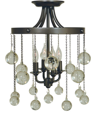 Semi-Flush Mts. Drum Shade by Framburg ( 8 | 4762 MB Falling Stars ) 