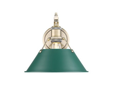 Sconces Metal by Golden ( 62 | 3306-1W AB-GN Orwell ) 