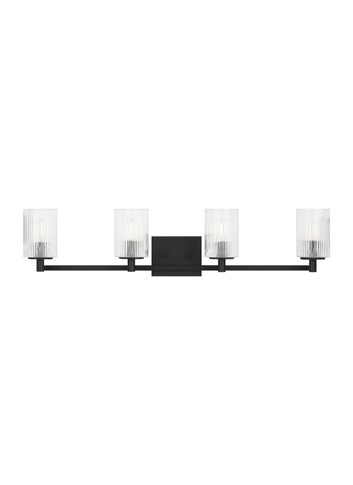 Bathroom Fixtures Four Lights by Generation Lighting ( 1 | GLV1044MBK Lando ) 