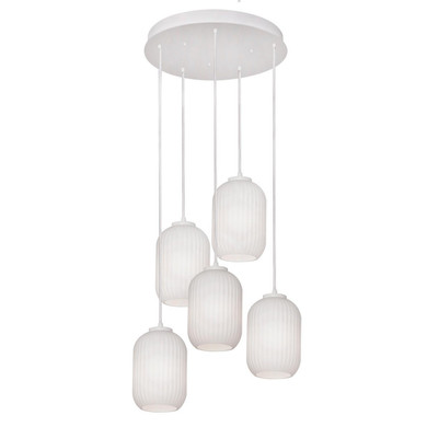Pendants Multi-port/Cascade by AFX Lighting ( 162 | CALP05WHRND5 Callie ) 