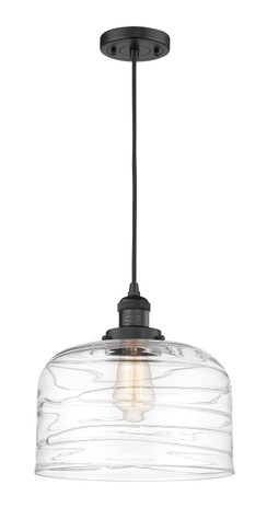 Mini Pendants Glass Down by Innovations ( 405 | 201C-BK-G713-L Franklin Restoration ) 