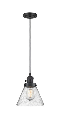 Mini Pendants Glass Down by Innovations ( 405 | 201CSW-BK-G44-LED Franklin Restoration ) 