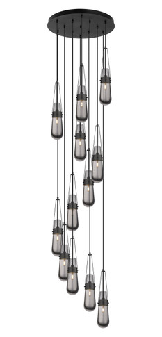 Pendants Multi-port/Cascade by Innovations ( 405 | 126-452-1P-BK-G452-4SM Downtown Urban ) 