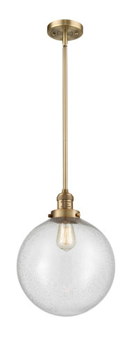 Mini Pendants Glass Down by Innovations ( 405 | 201S-BB-G204-12-LED Franklin Restoration ) 