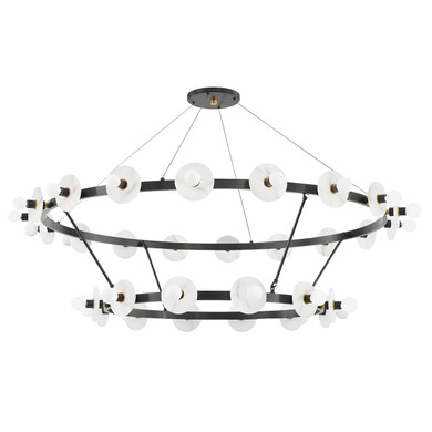 Large Chandeliers Ring/Halo by Hudson Valley ( 70 | 4262-AOB Austen ) 