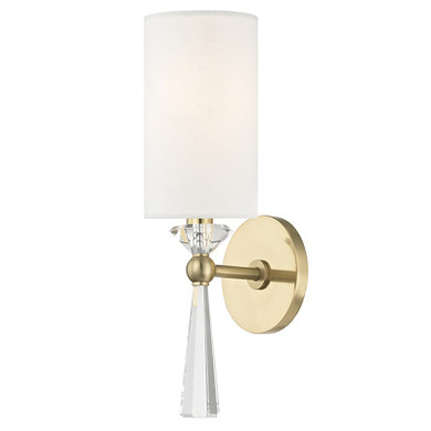 Sconces Single Candle by Hudson Valley ( 70 | 9951-AGB Birch ) 