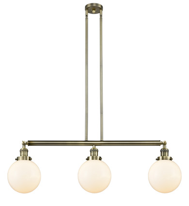 Linear/Island 3 Light Bar by Innovations ( 405 | 213-AB-G201-8-LED Franklin Restoration ) 