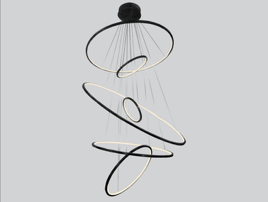 Large Chandeliers Ring/Halo by Avenue Lighting ( 192 | HF4446-BK Aria ) 
