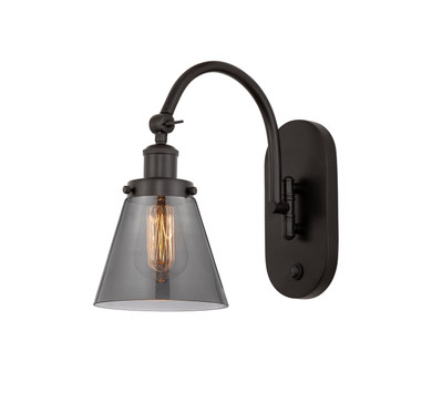 Sconces Single Glass by Innovations ( 405 | 918-1W-OB-G63-LED Franklin Restoration ) 