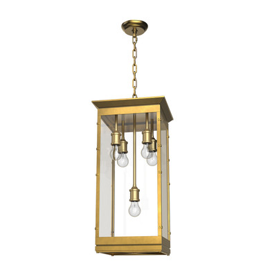 Foyer/Hall Lanterns Glass w/Frame by Alora ( 452 | PD351018VB Douglas ) 