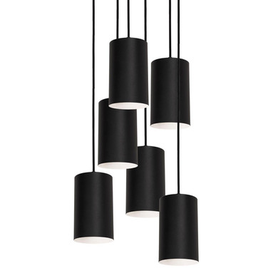 Pendants Multi-port/Cascade by AFX Lighting ( 162 | TYKP04MBBKRND6 Tyke ) 
