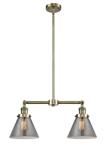 Mid. Chandeliers Glass Down by Innovations ( 405 | 209-AB-G43-LED Franklin Restoration ) 