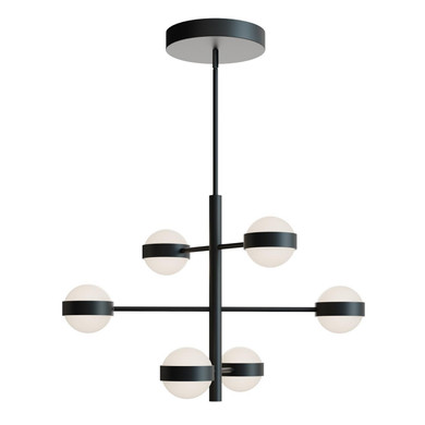 Mid. Chandeliers Glass Up by AFX Lighting ( 162 | VRNP3X6LAJUDBK Verona ) 