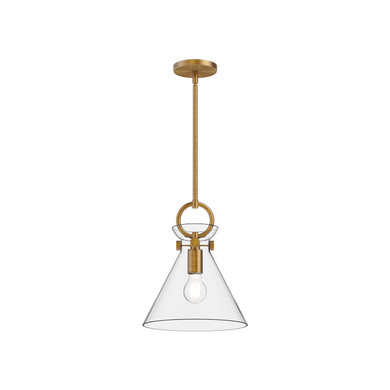 Mini Pendants Glass Down by Alora ( 452 | PD412511AGCL Emerson ) 