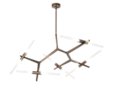 Large Chandeliers Geometric/Linear by Avenue Lighting ( 192 | HF8059-10-DBZ San Vicente Blvd. ) 