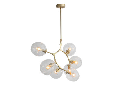 Mid. Chandeliers Glass Down by Avenue Lighting ( 192 | HF8070-BB Fairfax Ave. ) 