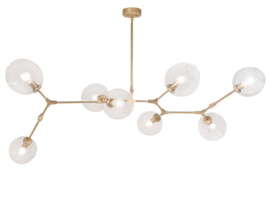 Mid. Chandeliers Glass Down by Avenue Lighting ( 192 | HF8088-BB Fairfax Ave. ) 