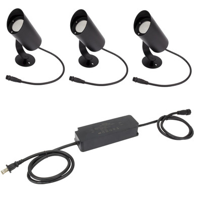 Exterior Spot Lights by American Lighting ( 303 | SPKPL-LDS-RGBTW-3KIT-BK Spektrum+ Landscape ) 