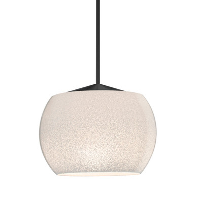 Mini Pendants Glass Down by Besa ( 74 | 1XT-KENOWH-LED-BK Besa Keno Pendant ) 