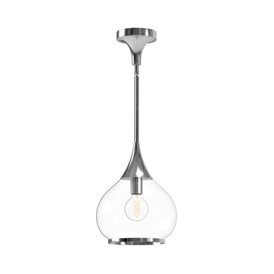 Pendants Glass Down by Alora ( 452 | PD524110CHCL Hazel ) 