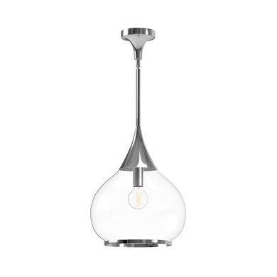 Pendants Glass Down by Alora ( 452 | PD524214CHCL Hazel ) 