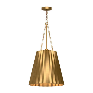 Pendants Metal Shade by Alora ( 452 | PD528116AG Plisse ) 