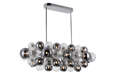 Linear/Island 4 Light + by CWI Lighting ( 401 | 1205P39-27-601 Pallocino ) 