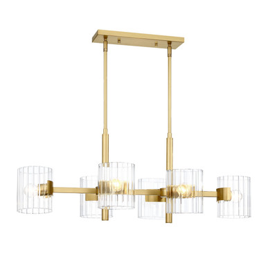 Linear/Island 4 Light + by Designers Fountain ( 43 | D284C-IS-BG Aries ) 