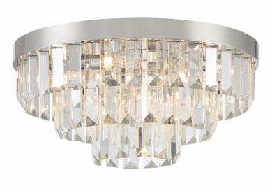 Flush Mounts Glass Down by Crystorama ( 60 | HAY-1403-PN Hayes ) 