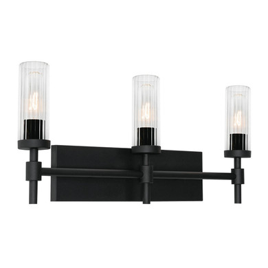 Bathroom Fixtures Three Lights by AFX Lighting ( 162 | HNTV2411MBBK Huntington ) 