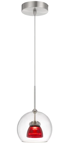 Mini Pendants Cable by Cal Lighting ( 225 | UP-335-CL-REDCL Dimmable With Lutron Brand Dimmers: Dvcl-153P, Scl ) 