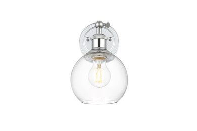 Sconces Single Glass by Elegant Lighting ( 173 | LD7325W6CH Kai ) 