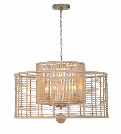 Mid. Chandeliers Drum Shade by Crystorama ( 60 | JAY-A5004-BS Jayna ) 