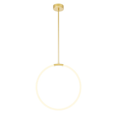 Pendants Glass Down by CWI Lighting ( 401 | 1273P24-1-602 Hoops ) 