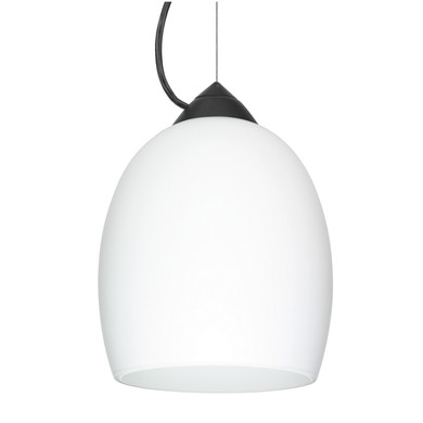 Mini Pendants Glass Down by Besa ( 74 | 1KX-169707-LED-BK Besa Lucia Pendant ) 