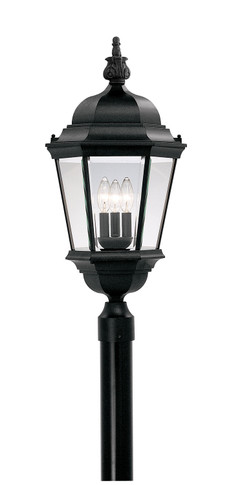Exterior Post/Pier Head by Designers Fountain ( 43 | 2956-BK Builder Cast Aluminum ) 