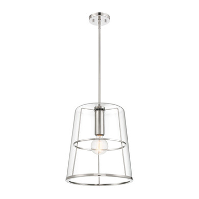 Pendants Glass Down by Designers Fountain ( 43 | D299M-14P-PN Alonzo ) 
