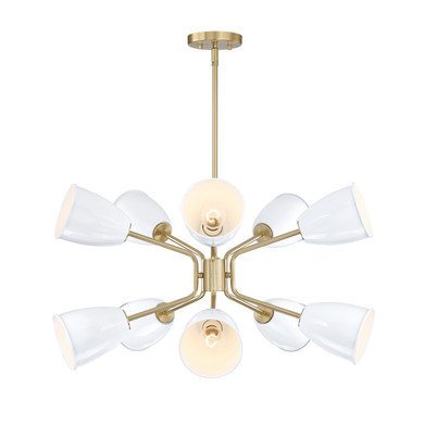 Mid. Chandeliers Metal Shade by Designers Fountain ( 43 | D300M-10CH-BG Biba ) 