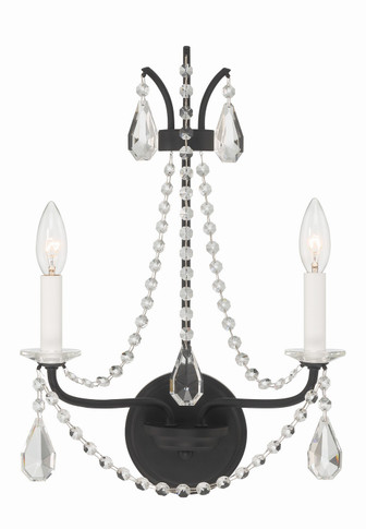 Sconces Double Candle by Crystorama ( 60 | KAR-90902-MK-CL-MWP Karrington ) 