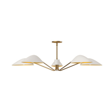 Large Chandeliers Metal Shade by Alora ( 452 | PD550545WHAG Oscar ) 