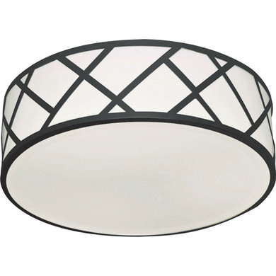 Flush Mounts Drum Shade by AFX Lighting ( 162 | HVNF13LAJUDBK Haven ) 