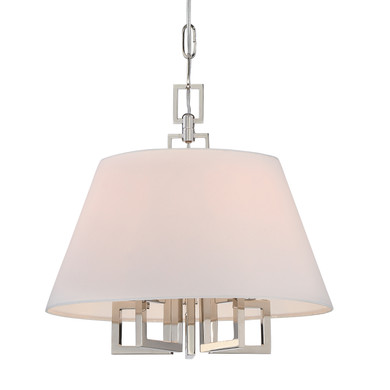 Mini Chandeliers Drum Shade by Crystorama ( 60 | 2255-PN Westwood ) 