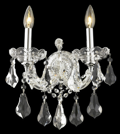Sconces Double Candle by Elegant Lighting ( 173 | 2801W2C/RC Maria Theresa ) 