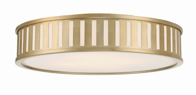 Flush Mounts Drum Shade by Crystorama ( 60 | KEN-8305-VG Kendal ) 